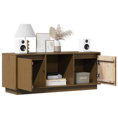 vidaXL TV Cabinet | Honey brown | Solid pine wood | Medium | TV Cabinet 4