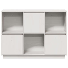 vidaXL Sideboard White 110,5x35x80 cm Solid Wood Pine 4