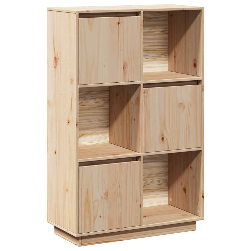 Highboard 74x35x117 cm Solid Wood Pine Natural