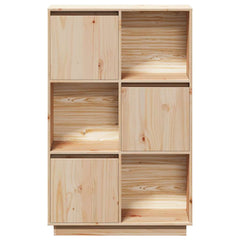 Highboard 74x35x117 cm Solid Wood Pine Natural