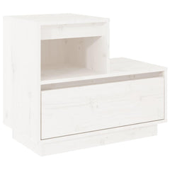 vidaXL Bedside Cabinets 2 pcs White 60x34x51 cm Solid Wood Pine 3