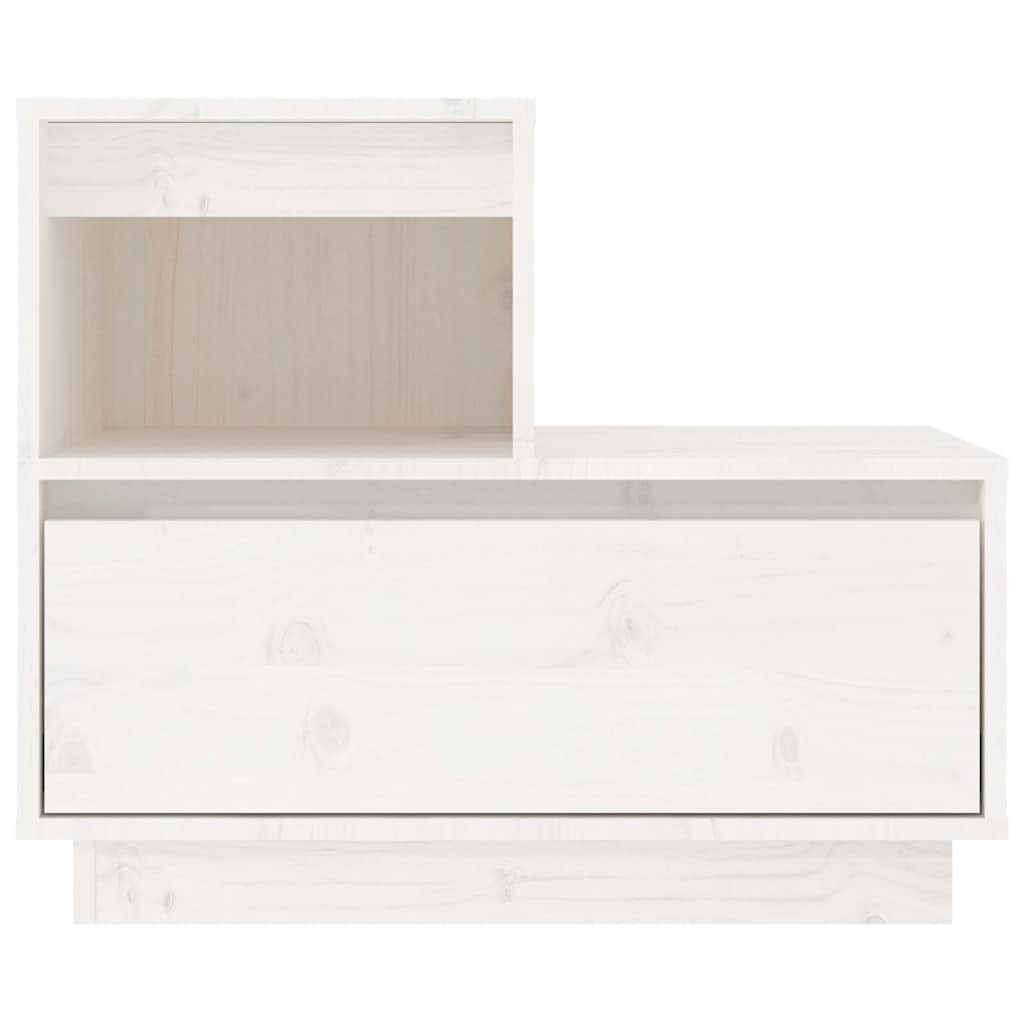 vidaXL Bedside Cabinets 2 pcs White 60x34x51 cm Solid Wood Pine 4