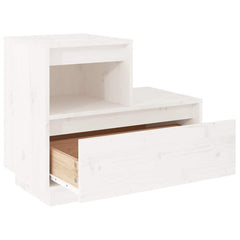 vidaXL Bedside Cabinets 2 pcs White 60x34x51 cm Solid Wood Pine 5