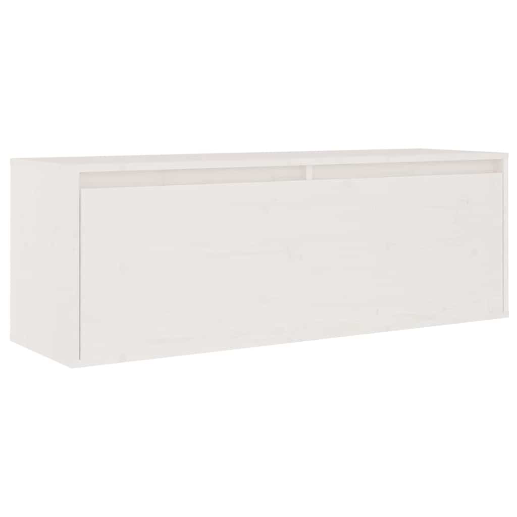 vidaXL 5 Piece TV Cabinet Set White Solid Wood Pine 4