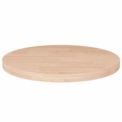 vidaXL Round Table Top Ø40x2,5 cm Untreated Solid Wood Oak 1