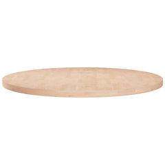 vidaXL Round Table Top Ø70x2,5 cm Untreated Solid Wood Oak 1