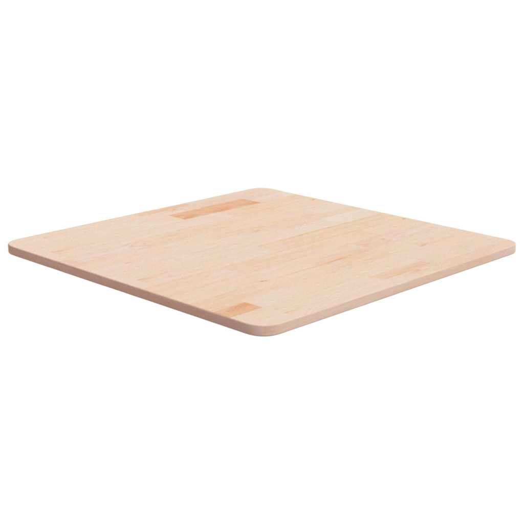vidaXL Table Top | Medium brown | Solid oak wood | 60 cm square | Durable 1