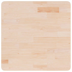 Square Table Top Untreated Solid Wood Oak Natural 60 cm 1.5 cm 60 cm