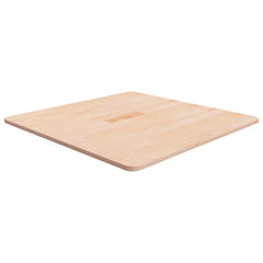 Square Table Top Untreated Solid Wood Oak Natural 70 cm 1.5 cm 70 cm