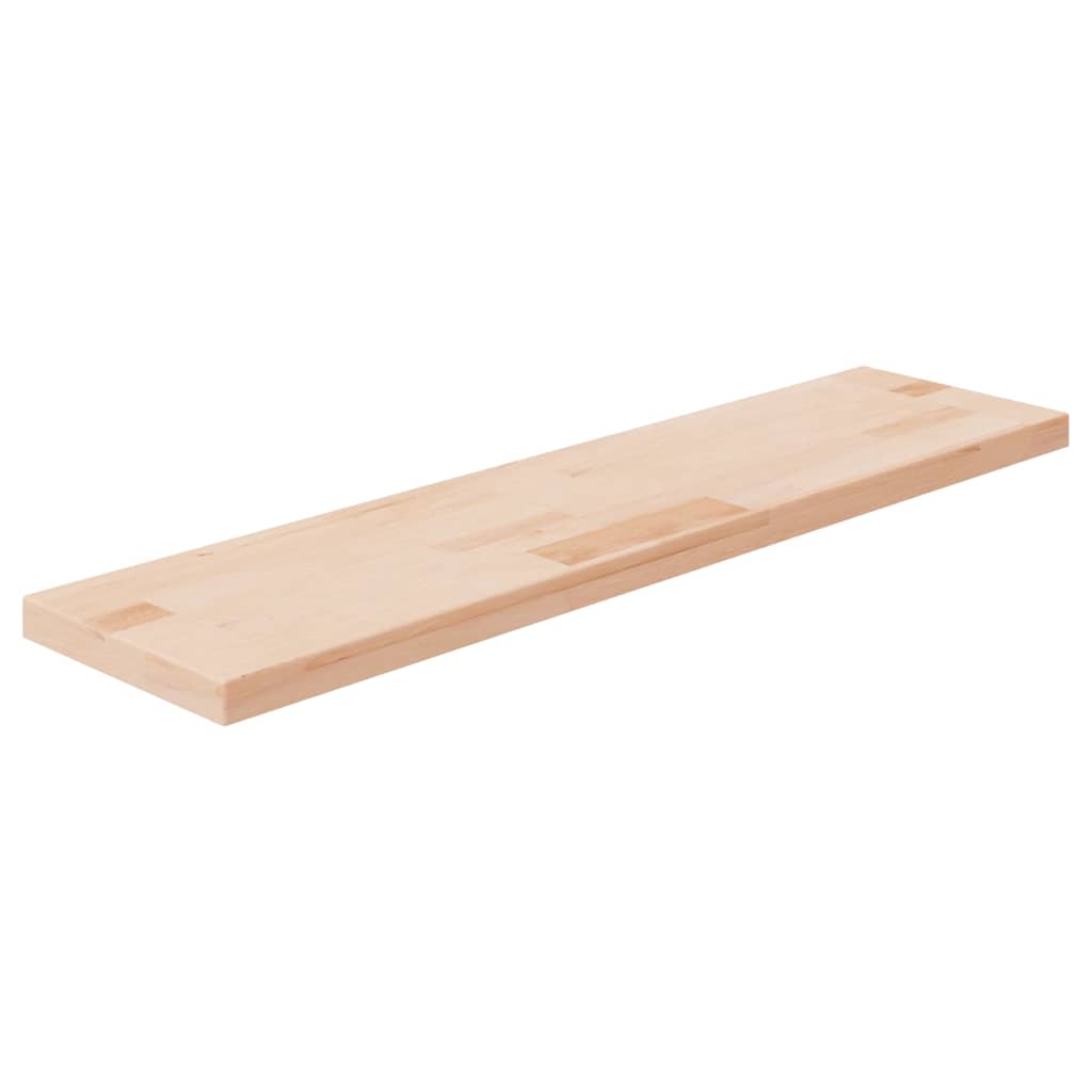 vidaXL Shelf Board 80x20x2.5 cm Untreated Solid Wood Oak 1