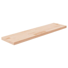 vidaXL Shelf Board 80x20x2.5 cm Untreated Solid Wood Oak 1