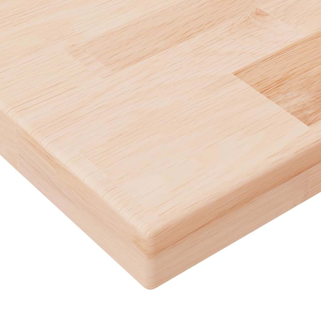 vidaXL Shelf Board 80x20x2.5 cm Untreated Solid Wood Oak 3