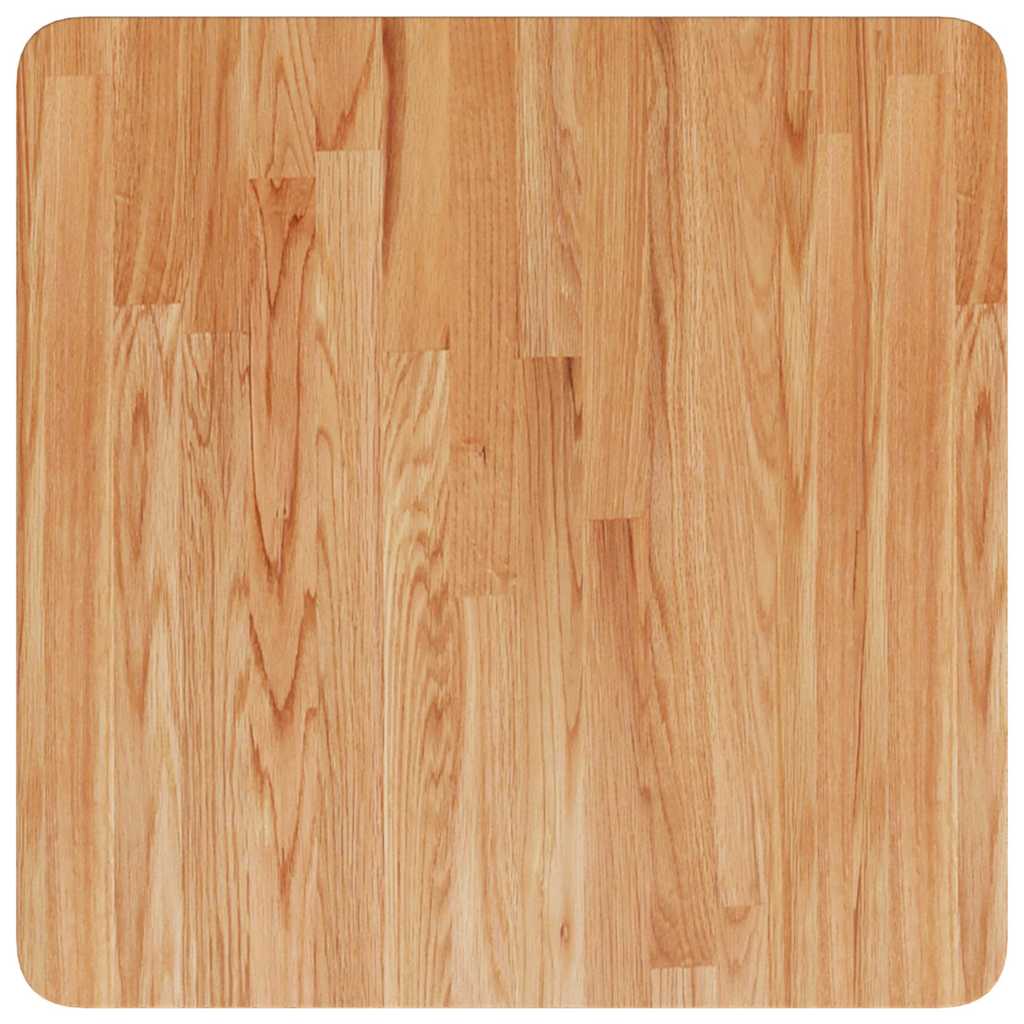 vidaXL Square Table Top Light Brown 50x50x1.5cm Treated Solid Wood Oak 2