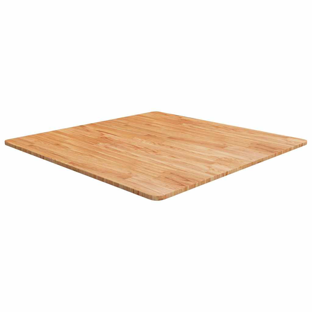 vidaXL Square Table Top Treated Solid Wood Oak Light Brown