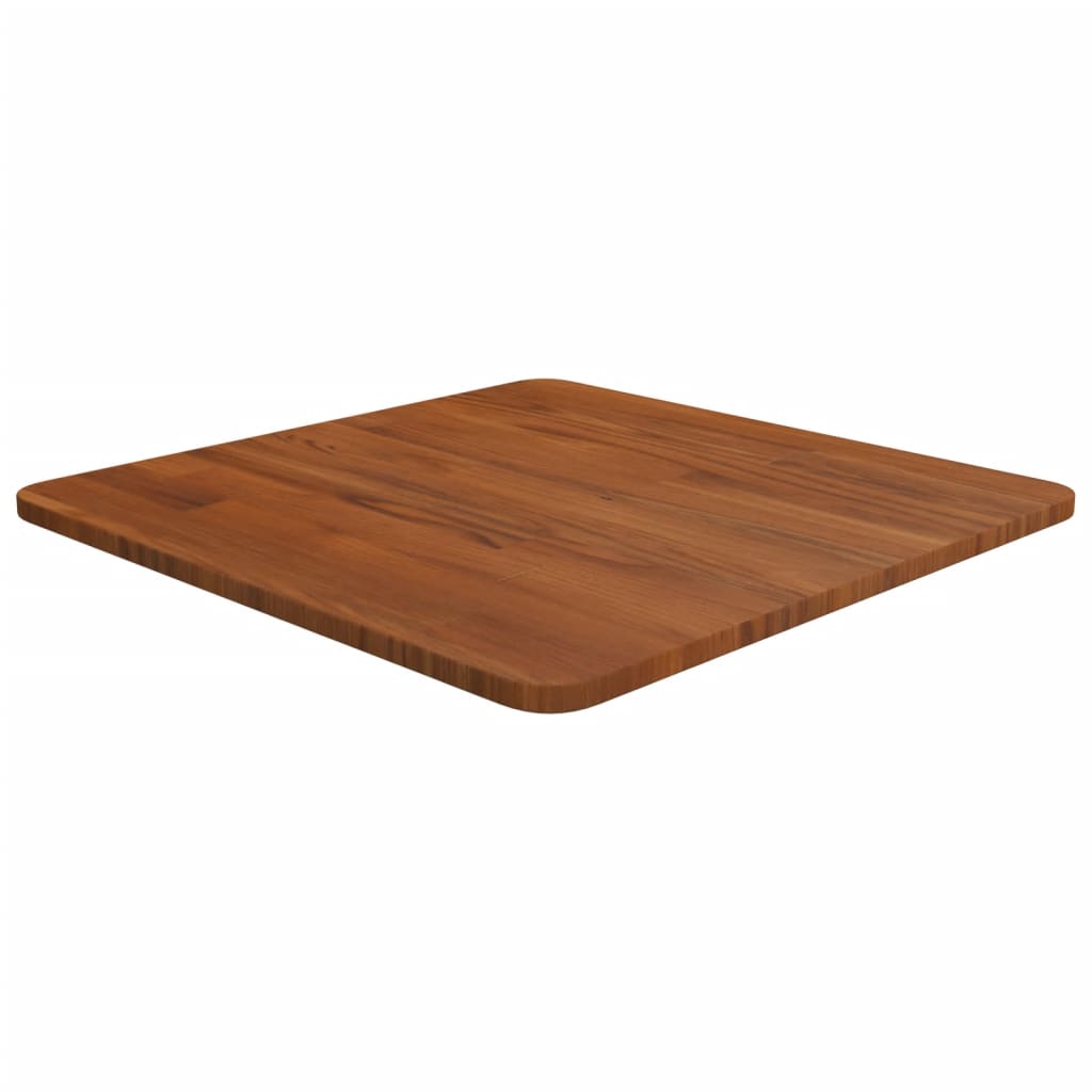 vidaXL Square Table Top Dark Brown 50x50x1.5cm Treated Solid Wood Oak 1