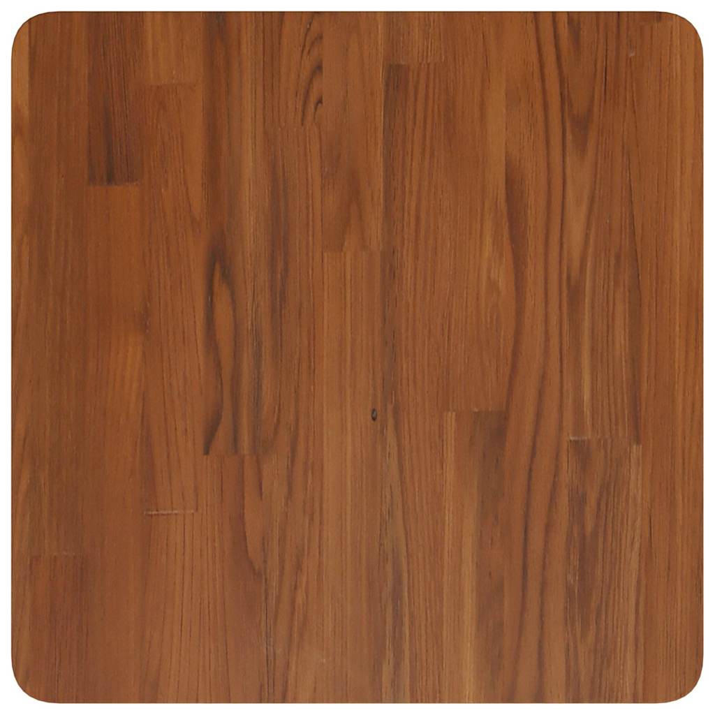 vidaXL Square Table Top Dark Brown 50x50x1.5cm Treated Solid Wood Oak 2