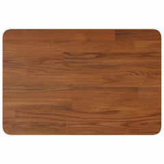 vidaXL Bathroom Countertop Dark Brown 60x40x1.5cm Treated Solid Wood 2