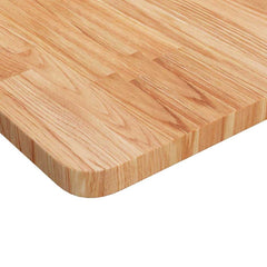 vidaXL Square Table Top Light Brown 40x40x2.5cm Treated Solid Wood Oak 3