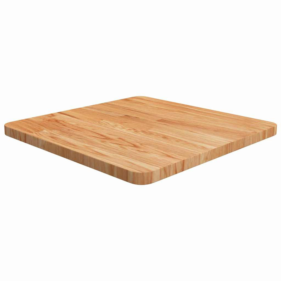 vidaXL Square Table Top Light Brown 50x50x2.5cm Treated Solid Wood Oak 1