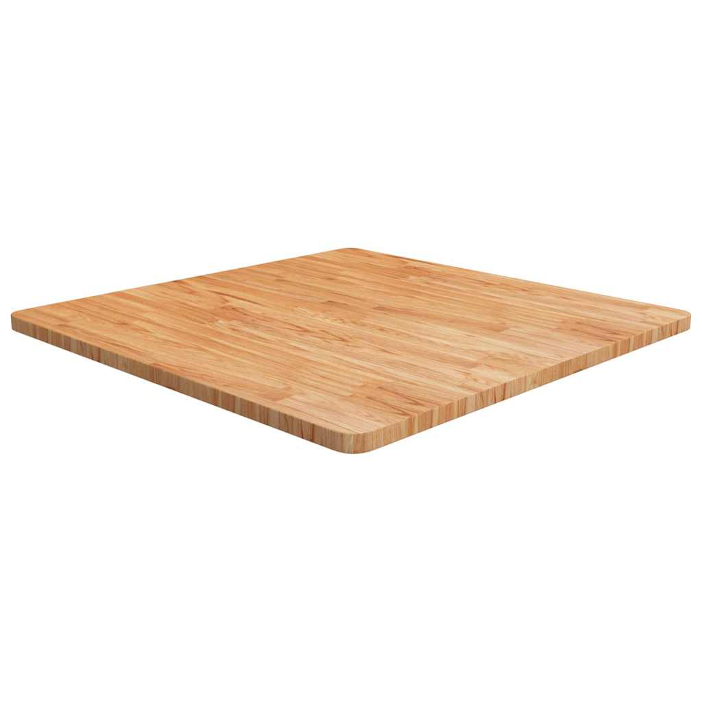 vidaXL Square Table Top Treated Solid Wood Oak Light Brown