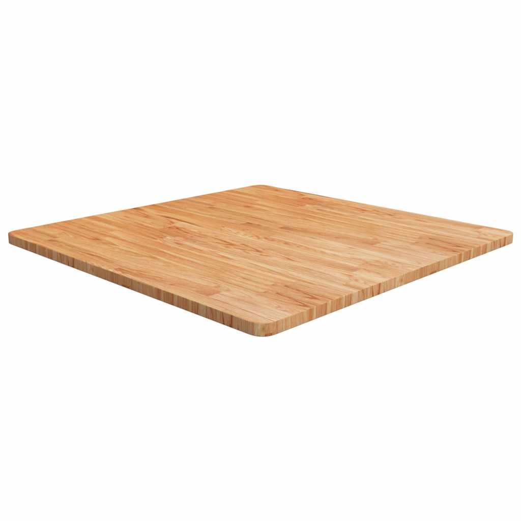 vidaXL Square Table Top Treated Solid Wood Oak Light Brown