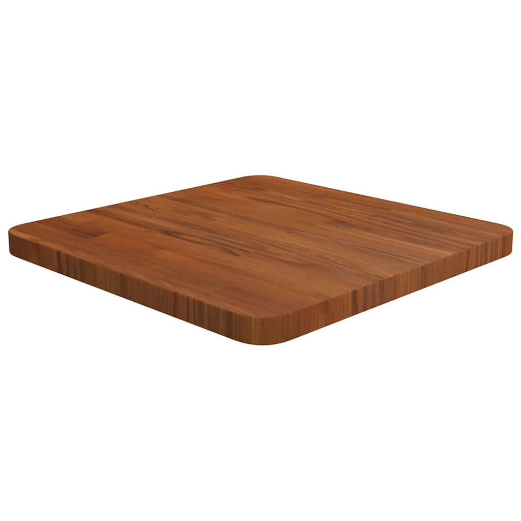vidaXL Square Table Top Dark Brown 40x40x2.5cm Treated Solid Wood Oak 1