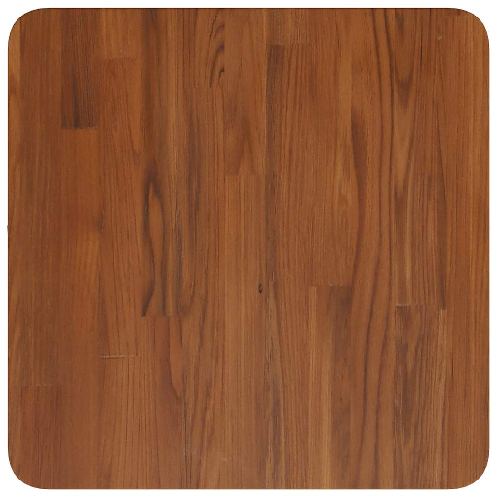 vidaXL Square Table Top Dark Brown 40x40x2.5cm Treated Solid Wood Oak 2