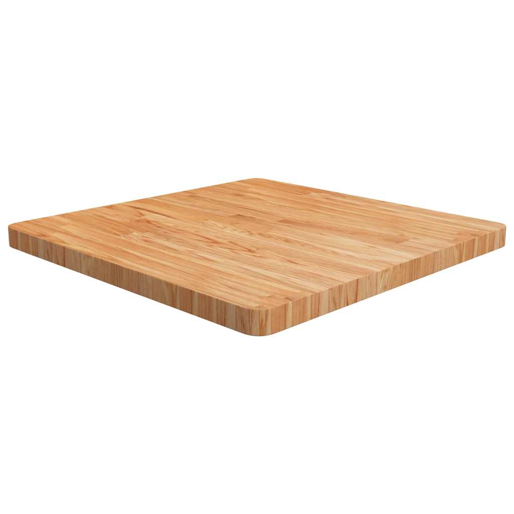 vidaXL Square Table Top Treated Solid Wood Oak Light Brown