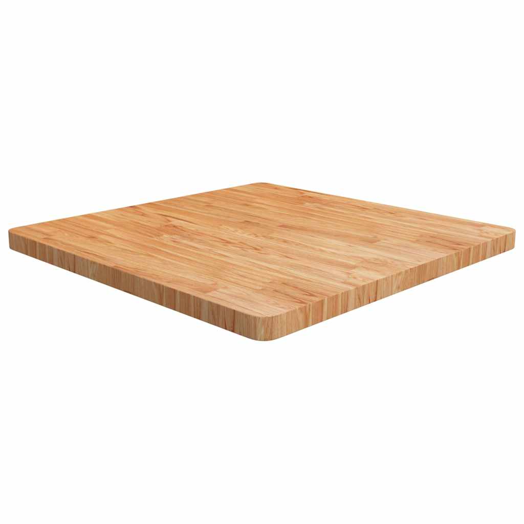 vidaXL Square Table Top Treated Solid Wood Oak Light Brown
