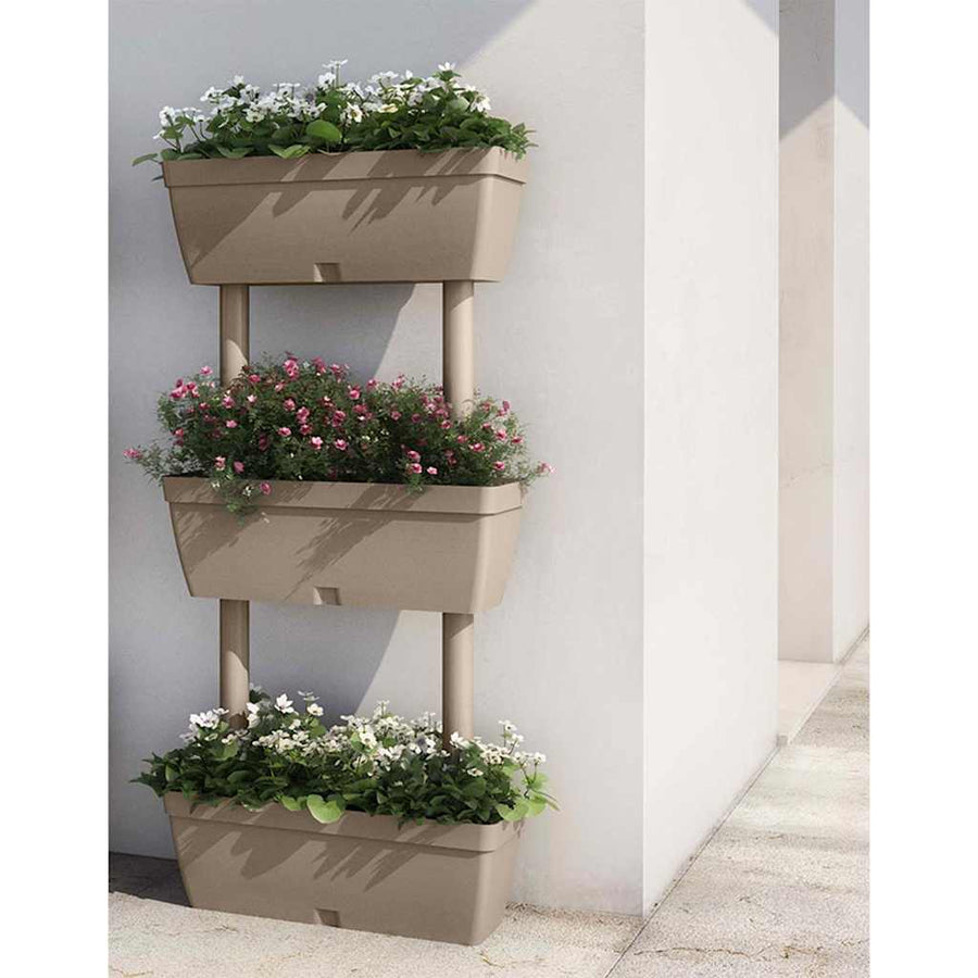 vidaXL Garden Planter 6 pcs 100 cm Taupe 1