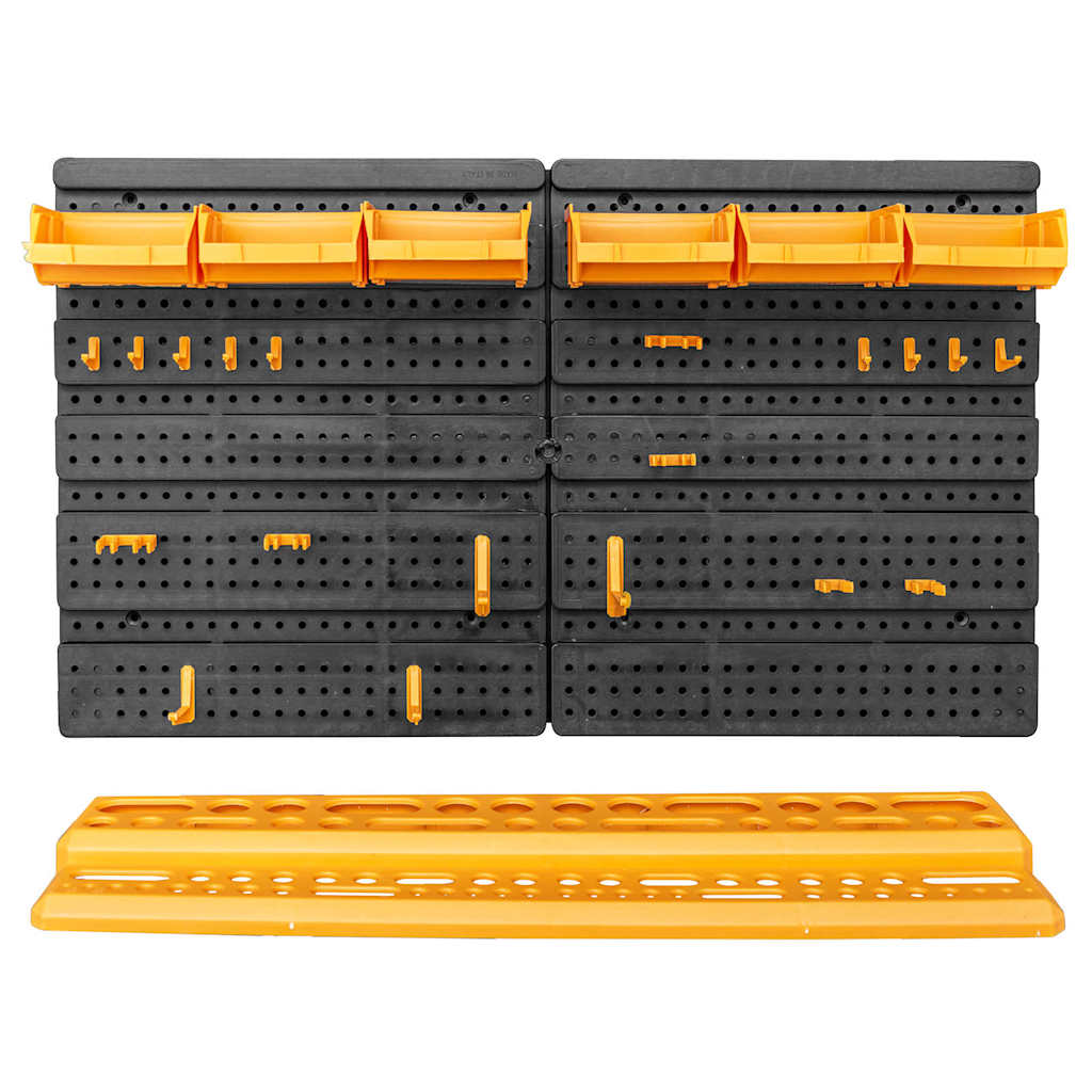 151834 vidaXL Tool Wall 646x385 mm 26 Tool Holders PP 2