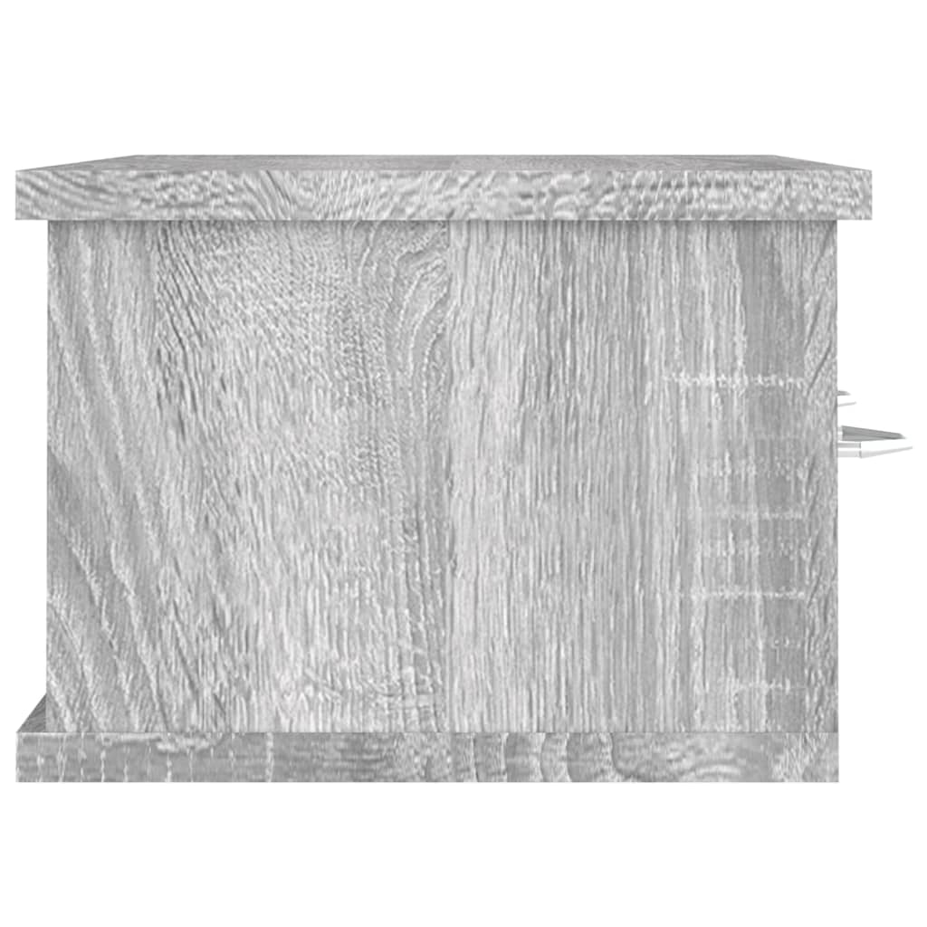 815079 vidaXL Wall Cabinet Grey Sonoma 60x26x18,5 cm Engineered Wood 6