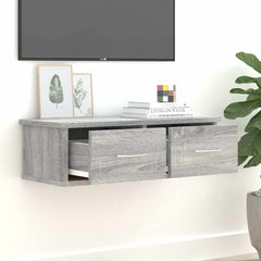 815079 vidaXL Wall Cabinet Grey Sonoma 60x26x18,5 cm Engineered Wood 3