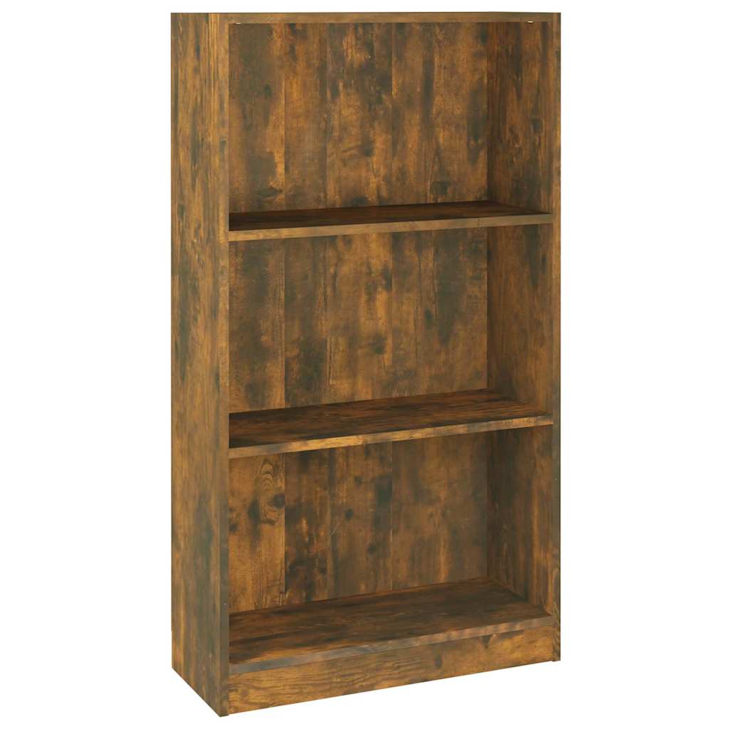815087 vidaXL Book Cabinet Smoked Oak 60x24x109 cm Engineered Wood 2