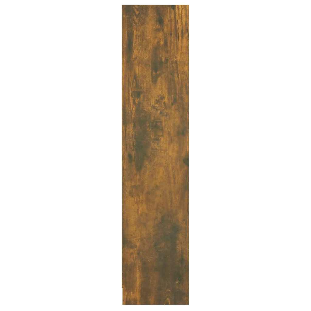 815087 vidaXL Book Cabinet Smoked Oak 60x24x109 cm Engineered Wood 5
