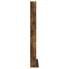 vidaXL CD Cabinet Smoked Oak 102x23x177,5 cm Engineered Wood 5