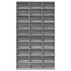 vidaXL CD Cabinet Grey Sonoma 102x23x177,5 cm Engineered Wood 4