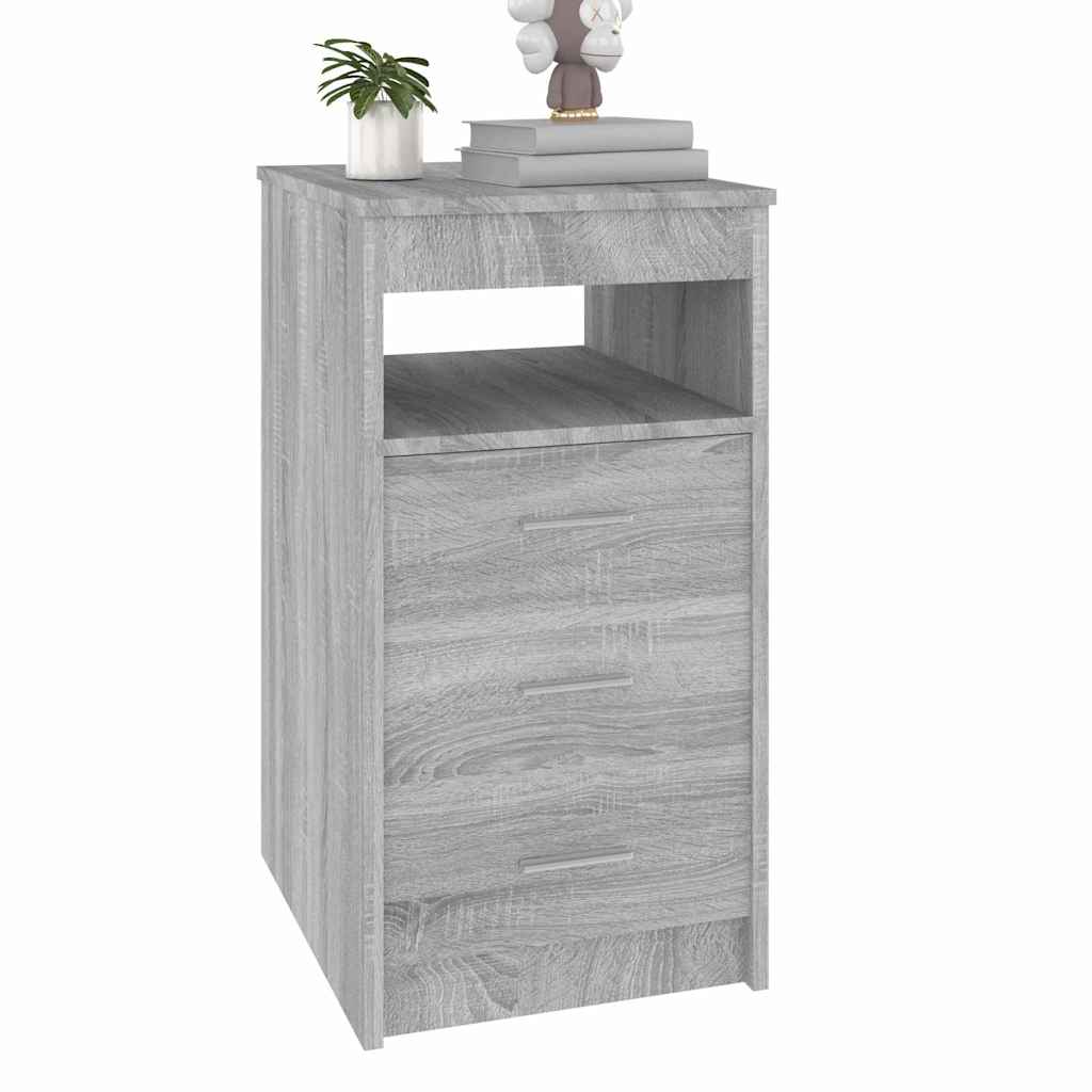 Drawer Cabinet Grey Sonoma Engineered Wood, image 4