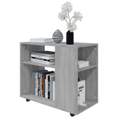 vidaXL Side Table Grey Sonoma 70x35x60.5 cm Engineered Wood 4