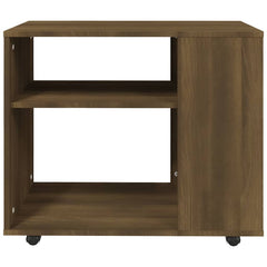 vidaXL Side Table Brown Oak 70x35x60.5 cm Engineered Wood 5