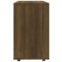 vidaXL Side Table Brown Oak 70x35x60.5 cm Engineered Wood 6