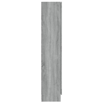 Vitrine Cabinet Grey Sonoma 82.5x30.5x150 cm Engineered Wood