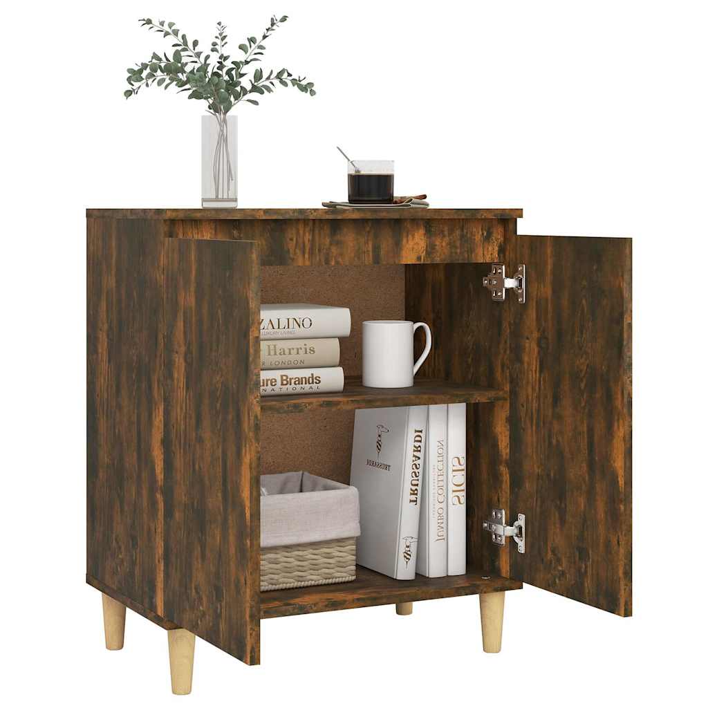 vidaXL Sideboard Smoked Oak 60x35x70 cm Engineered Wood 6