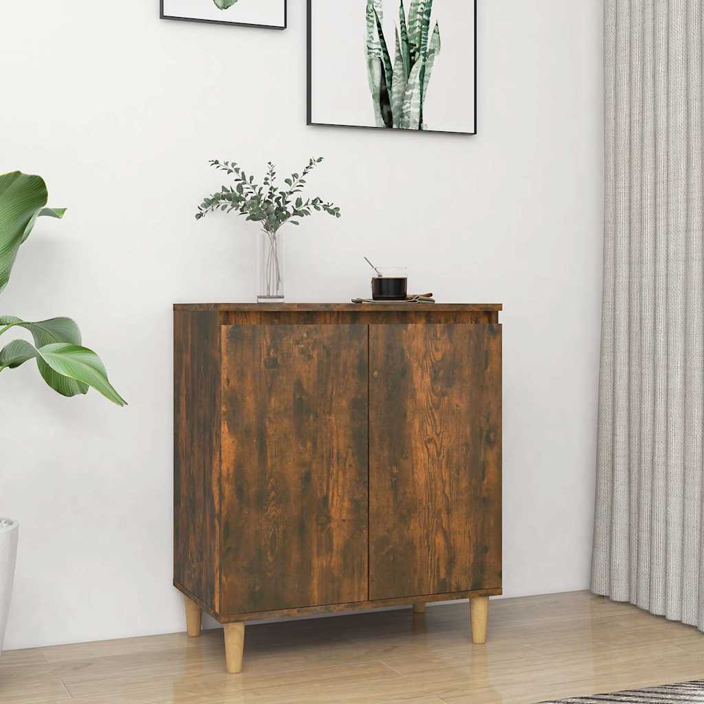 vidaXL Sideboard Smoked Oak 60x35x70 cm Engineered Wood 1