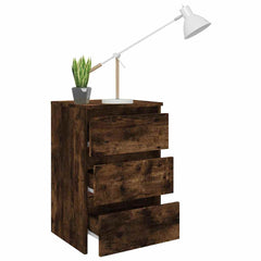 815171 vidaXL Bed Cabinet Smoked Oak 40x35x62,5 cm Engineered Wood 6