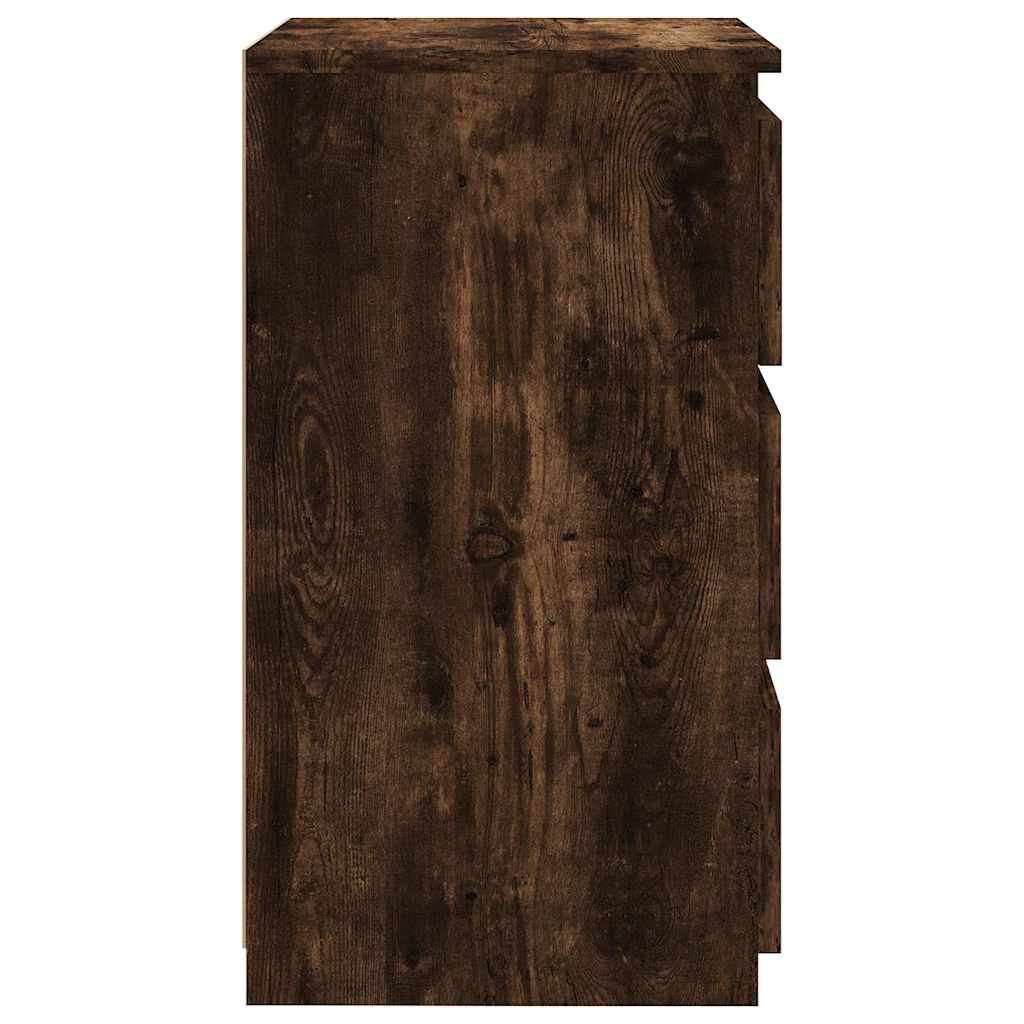 815171 vidaXL Bed Cabinet Smoked Oak 40x35x62,5 cm Engineered Wood 5