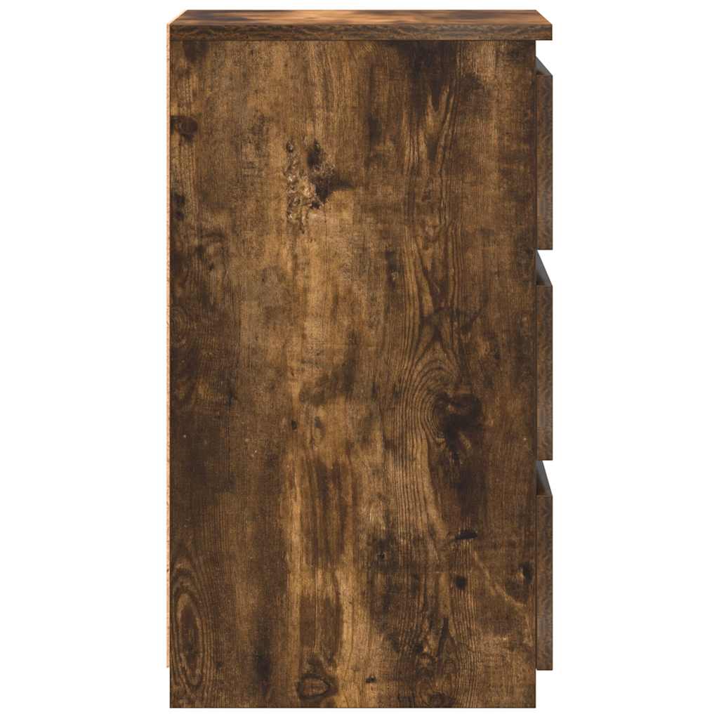 815172 vidaXL Bed Cabinets 2 pcs Smoked Oak 40x35x62,5 cm Engineered Wood 6