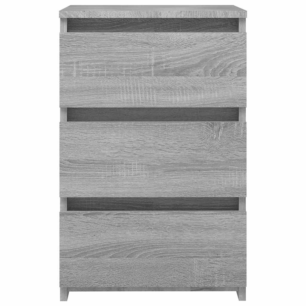 815173 vidaXL Bed Cabinet Grey Sonoma 40x35x62,5 cm Engineered Wood 3