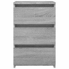 815173 vidaXL Bed Cabinet Grey Sonoma 40x35x62,5 cm Engineered Wood 3
