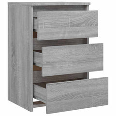 815173 vidaXL Bed Cabinet Grey Sonoma 40x35x62,5 cm Engineered Wood 4